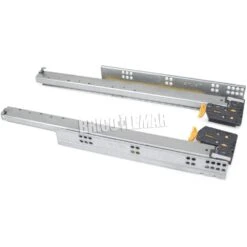 10 Juegos De Guías Para Cajones Silver De Extracción Total 490mm Acero Emuca