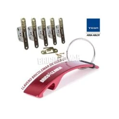 5 Cerraduras De Picaporte Unificado TESA 2004U 5R/50 HL Latonado Frente Redondo -Brico Lemar Comercio 5 cerraduras de picaporte unificado tesa 2004u 5r 50 hl latonado frente redondo 3