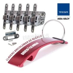 5 Cerraduras Picaporte Unificado Tesa 2004U 5R HN Niquelado Frente Redondo -Brico Lemar Comercio 5 cerraduras picaporte unificado tesa 2004u 5r hn niquelado frente redondo 3