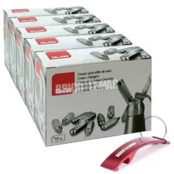 50 Cargas Para Sifones De Nata 5 Cajas De 10 Unidades Ibili