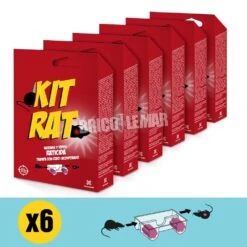 6 Trampas Para Ratones Con Cebo Fresco Kit Rat Novar