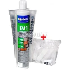 Anclaje Quimico Quilosa EV1 + 10 Tamices Para Taco Químico