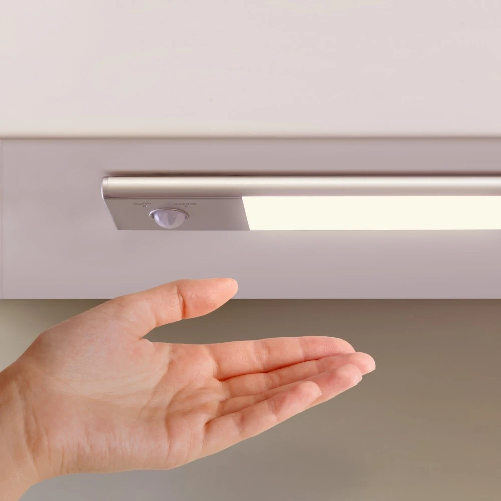 Aplique LED Recargable Por USB Kaus Con Sensor De Movimiento, L400mm, Plástico Y Aluminio, Anodizado Mate - Emuca 8 Aplique LED Recargable Por USB Kaus Con Sensor De Movimiento, L400mm, Plástico Y Aluminio, Anodizado Mate - Emuca - Imagen 6