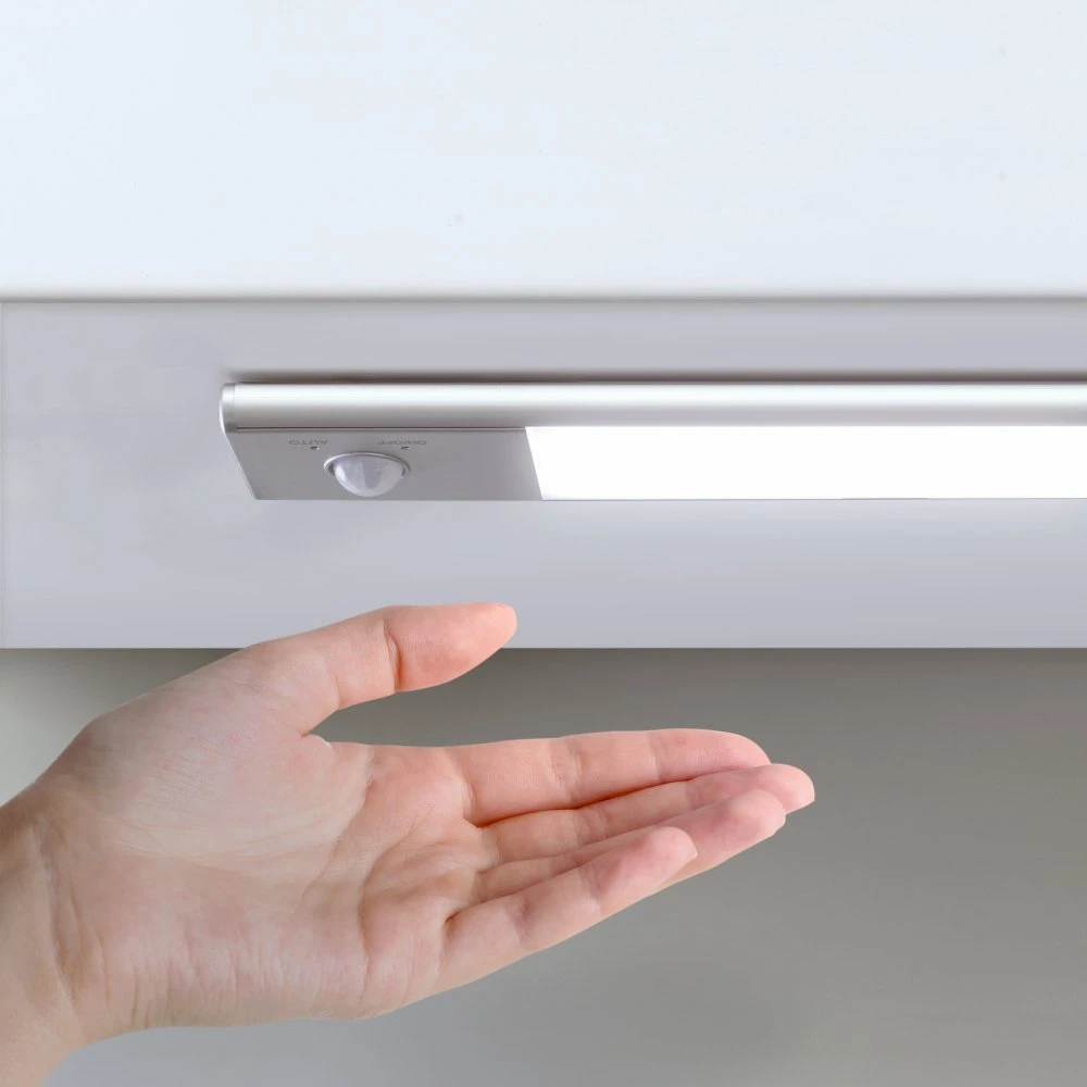 Aplique LED Recargable Por USB Kaus Con Sensor De Movimiento, L400mm, Plástico Y Aluminio, Anodizado Mate - Emuca 9 Aplique LED Recargable Por USB Kaus Con Sensor De Movimiento, L400mm, Plástico Y Aluminio, Anodizado Mate - Emuca - Imagen 7