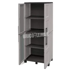 Armario De Resina 3 Estantes Línea Idea AI02 Puertas Abatibles 68x37x169cm Maiol