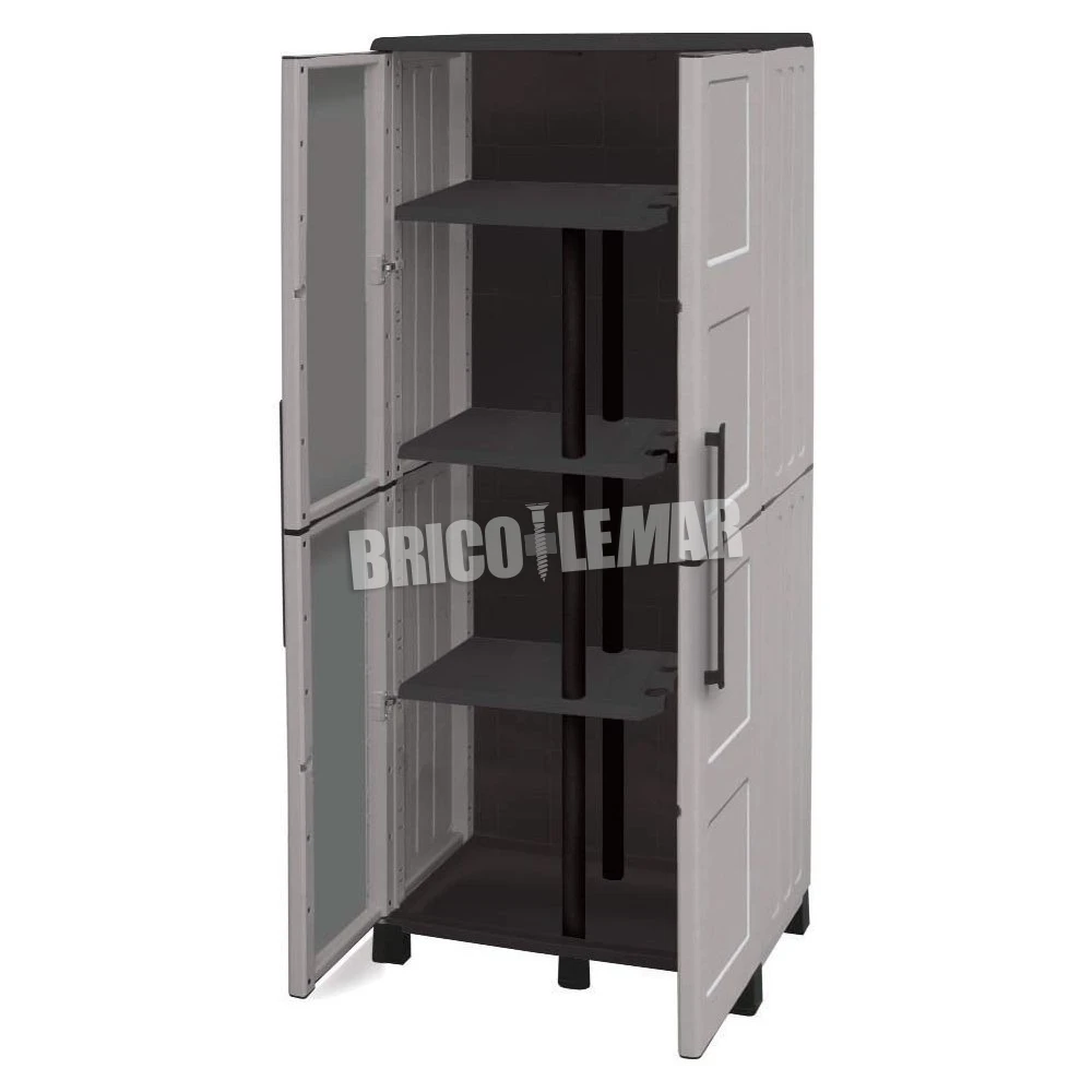 Armario De Resina Con Escobero Línea Idea AI03 Puertas Abatibles 68x37x169cm Maiol 3 Armario De Resina Con Escobero Línea Idea AI03 Puertas Abatibles 68x37x169cm Maiol