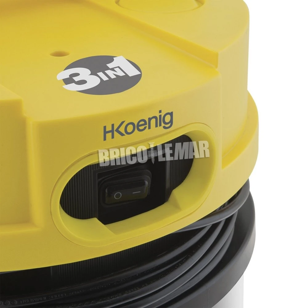 Aspirador En Seco Y Húmedo Con Soplador 1200W 20L H.Koenig TC120 6 Aspirador En Seco Y Húmedo Con Soplador 1200W 20L H.Koenig TC120 - Imagen 4