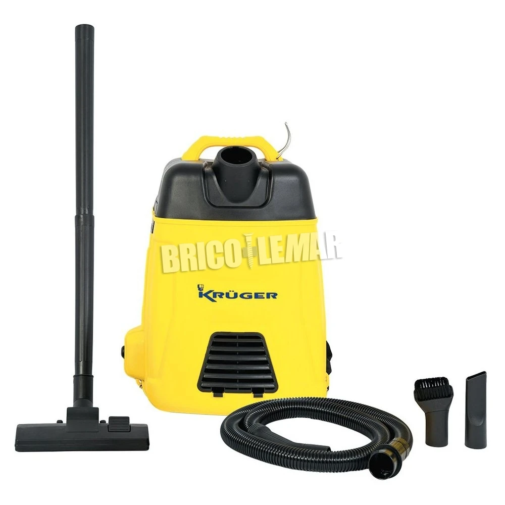 Aspirador Para Polvo Tipo Mochila 1.250W 230V 6L Krüger KRA6M 3 Aspirador Para Polvo Tipo Mochila 1.250W 230V 6L Krüger KRA6M
