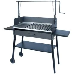 Barbacoa Cadenas 600 Con Ruedas 33713 Flores Cortés