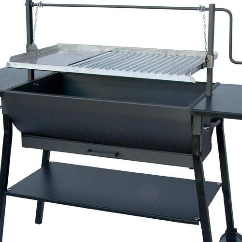 Barbacoa Curva Con Cadenas Y Ruedas 800 33718 Flores Cortés 4 Barbacoa Curva Con Cadenas Y Ruedas 800 33718 Flores Cortés - Imagen 2