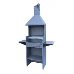 Barbacoa Jardín Con Campana 120x40x220cm 3 Alturas FCDB 33707