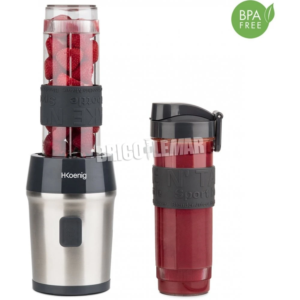 Batidora De Vaso Portátil 300W 570ml H.Koenig SMOO9 5 Batidora De Vaso Portátil 300W 570ml H.Koenig SMOO9 - Imagen 3
