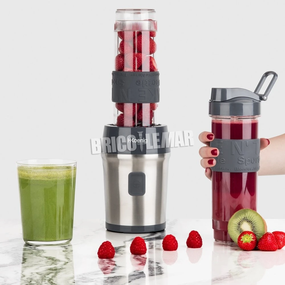 Batidora De Vaso Portátil 300W 570ml H.Koenig SMOO9 3 Batidora De Vaso Portátil 300W 570ml H.Koenig SMOO9