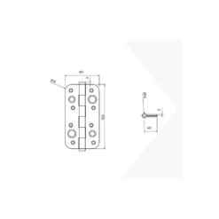 Bisagras De Seguridad Para Puertas 150x80mm Acero Níquel Antipalanca - Emuca -Brico Lemar Comercio bisagras de seguridad para puertas 150x80mm acero niquel antipalanca emuca 2