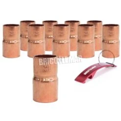 Bolsa De 10 Piezas De Reducción De Tubo De 18 A 15mm Cobre Vemasa