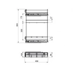 Botellero Extraíble TitaneMax Con Cierre Suave, Lateral Izquierdo, 3 Bandejas, Módulo 150mm, Acero, Gris Antracita - Emuca -Brico Lemar Comercio botellero extraible titanemax con cierre suave lateral izquierdo 3 bandejas modulo 150mm acero gris antracita emuca 5