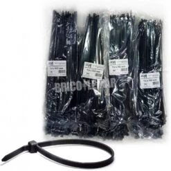 Brida Nylon Dentada 450x7.6 Negra 8 Bolsas De 100 Unidades/bolsa Kabra