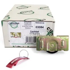 Caja Con 12 Ruedas Con Rodamiento ENDASA Pequeña Metálica Cufesán