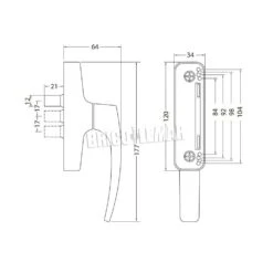 Caja Con 4 Cremonas Reversible 1 Patilla Oscilo Blanca Cufesan -Brico Lemar Comercio caja con 4 cremonas reversible 1 patilla oscilo blanca cufesan 2