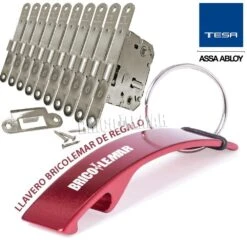 Caja De 10 Cerraduras Para Madera Picaporte Unificado Tesa 134 U 5R NH Niquelado Frente Redondo -Brico Lemar Comercio caja de 10 cerraduras para madera picaporte unificado tesa 134 u 5r nh niquelado frente redondo 4