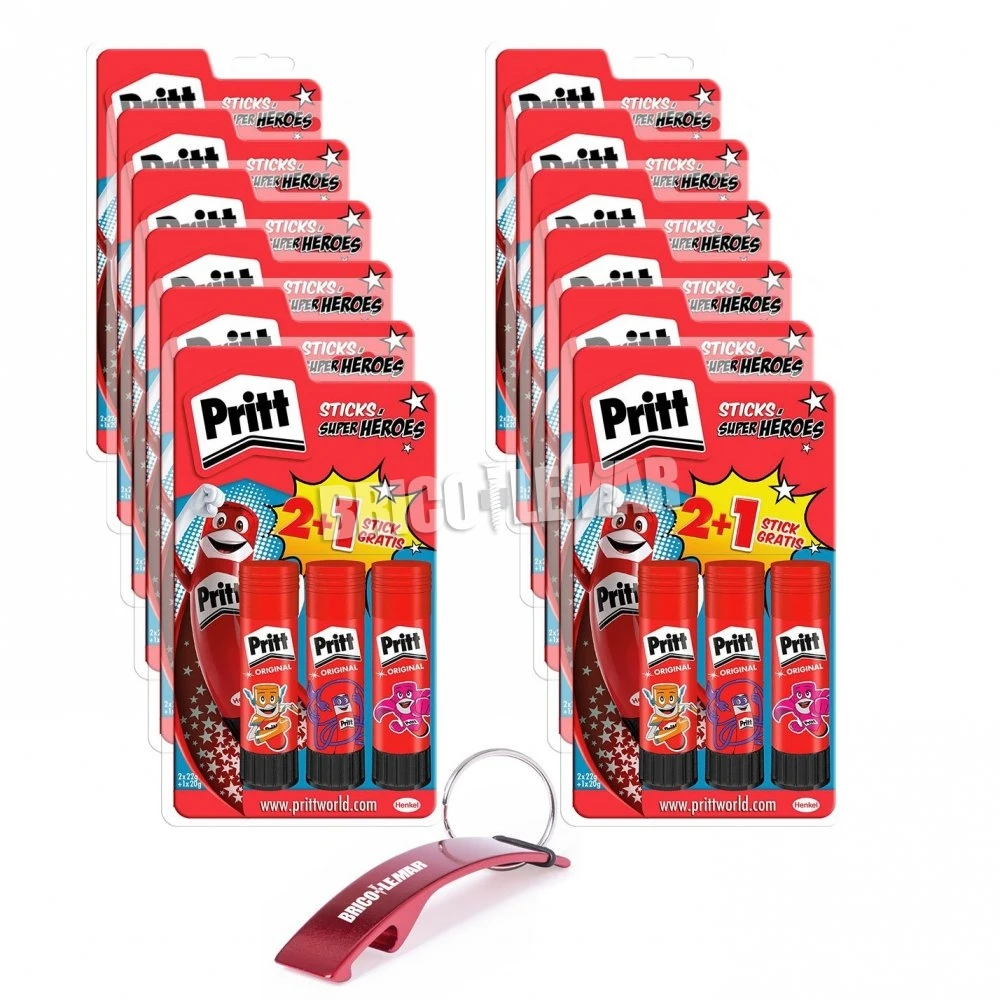 Caja De 12 Blísteres De Pegamento En Barra Pritt 2+1 Henkel 3 Caja De 12 Blísteres De Pegamento En Barra Pritt 2+1 Henkel