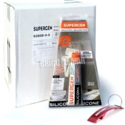 Caja De 12 Tubos De Silicona Blanca De 50ml Supergen