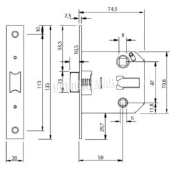 Caja De 14 Cerraduras De Picaporte Unificado Tesa 2004U Niquelado Frente Cuadrado 8 Caja De 14 Cerraduras De Picaporte Unificado Tesa 2004U Niquelado Frente Cuadrado -Brico Lemar Comercio caja de 14 cerraduras de picaporte unificado tesa 2004u niquelado frente cuadrado 2