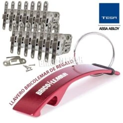 Caja De 14 Cerraduras Picaporte Unificado Tesa 2004U 5R HN Niquelado Frente Redondo -Brico Lemar Comercio caja de 14 cerraduras picaporte unificado tesa 2004u 5r hn niquelado frente redondo 4