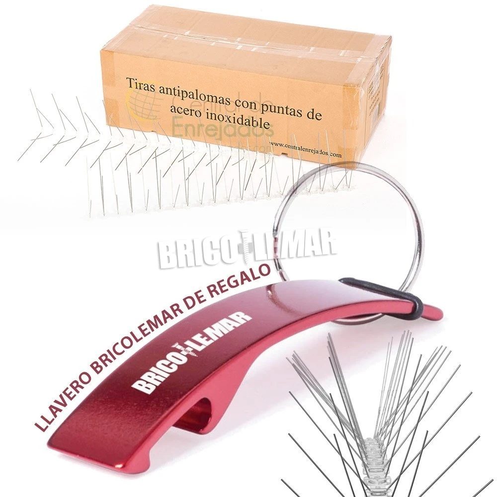Caja De 20 Tiras Antipalomas Con Puntas De Acero Inoxidables Central De Enrejados 5 Caja De 20 Tiras Antipalomas Con Puntas De Acero Inoxidables Central De Enrejados - Imagen 3