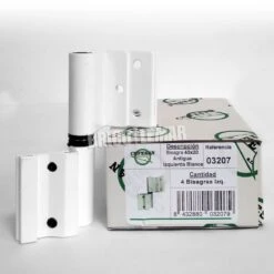 Caja De 4 Bisagras 40x20 Antigua Izquierda Blanca Cufesan