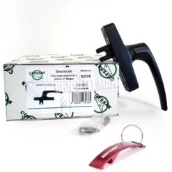 Caja De 4 Cremonas Reversibles 1 Patilla U Oscilo Negra Cufesan