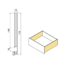 Cajón Protone 30kg Con Guías De Extracción Total Y Cierre Suave, 178mm, 450mm, Acero Blanco - Emuca -Brico Lemar Comercio cajon protone 30kg con guias de extraccion total y cierre suave 178mm 450mm acero blanco emuca 7