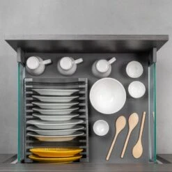 Cajón Vertex Lateral Vidrio Altura 178mm Profundidad 450mm Gris Antracita - Emuca -Brico Lemar Comercio cajon vertex lateral vidrio altura 178mm profundidad 450mm gris antracita emuca 3