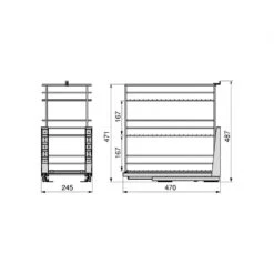 Carro Extraíble Titane De Fijación Inferior Con Cierre Suave, Módulo 300mm, Acero, Gris Antracita - Emuca 12 Carro Extraíble Titane De Fijación Inferior Con Cierre Suave, Módulo 300mm, Acero, Gris Antracita - Emuca -Brico Lemar Comercio carro extraible titane de fijacion inferior con cierre suave modulo 300mm acero gris antracita emuca 4