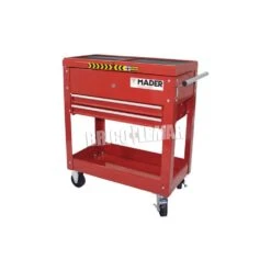 Carro Para Herramientas Metálico Con 3 Compartimentos Y Ruedas Mader