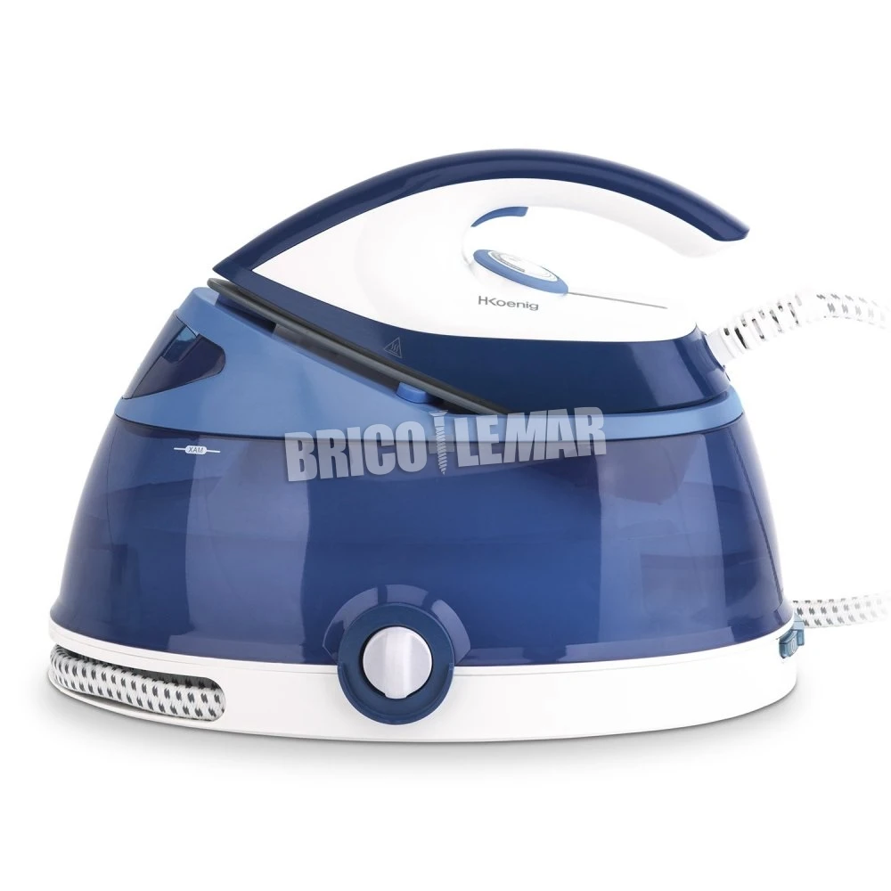 Centro De Planchado Con Suela Cerámica 2400W 6 Bares 90g/m 2L H.Koenig V34 4 Centro De Planchado Con Suela Cerámica 2400W 6 Bares 90g/m 2L H.Koenig V34 - Imagen 2