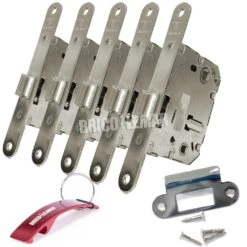 Cerradura Para Madera Picaporte Unificado Tesa 134U5 Niquelado Lote De 5 Unidades