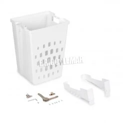 Cesto De Lavandería Para Módulo De 450mm Plástico Blanco Emuca