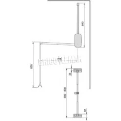 Colgador Abatible Para Armario Regulable 600-830mm Hasta 12 Kg Acero Color Cromado Emuca -Brico Lemar Comercio colgador abatible para armario regulable 600 830mm hasta 12 kg acero color cromado emuca 2