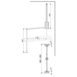 Colgador Abatible Para Armario Regulable 600-830mm Hasta 12kg Acero Pintado Negro Emuca -Brico Lemar Comercio colgador abatible para armario regulable 600 830mm hasta 12kg acero pintado negro emuca 2
