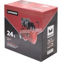Compresor De Aire Silencioso 24L 0.75HP MADER Power Tools -Brico Lemar Comercio compresor de aire silencioso 24l 075hp mader power tools 4