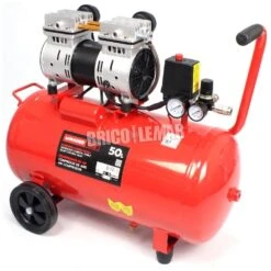Compresor De Aire Silencioso Cabezal Doble 2HP 50L Mader Power Tools