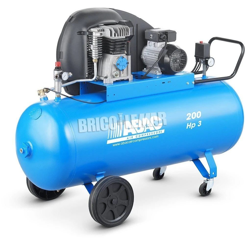Compresor De Correas ABAC A29B-200 CM3 De 3HP 200 Litros 3 Compresor De Correas ABAC A29B-200 CM3 De 3HP 200 Litros