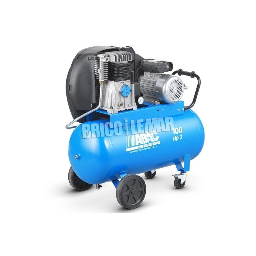 Compresor De Pistón Correa ABAC PRO A39B-100 CM3 De 3HP 100 Litros 3 Compresor De Pistón Correa ABAC PRO A39B-100 CM3 De 3HP 100 Litros