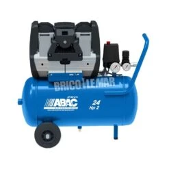 Compresor Silencioso Pole Position OS20P Sin Aceite 2HP 9bar 24L 230l/min Con Ruedas ABAC