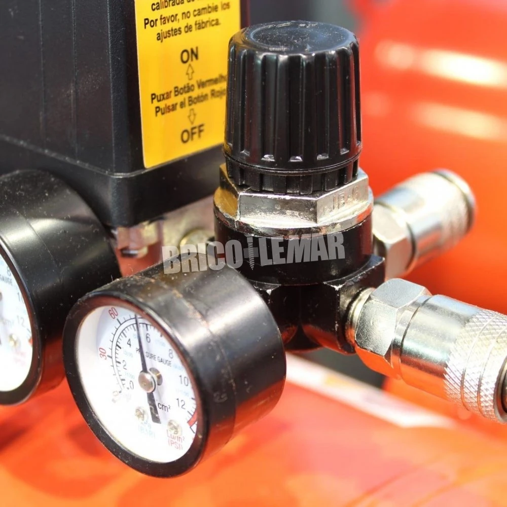 Compressor De Aire Monobloc Silencioso 100L 2HP Mader Power Tools 4 Compressor De Aire Monobloc Silencioso 100L 2HP Mader Power Tools - Imagen 2