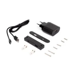 Conector USB A Y C Para Cargar Linky, 81x12mm, Para Encastrar O Superficie, Plástico, Negro - Emuca