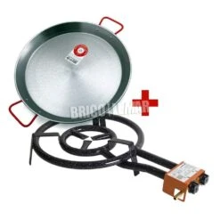 Conjunto Paellero De 40cm + Paellera De 42cm Garcima