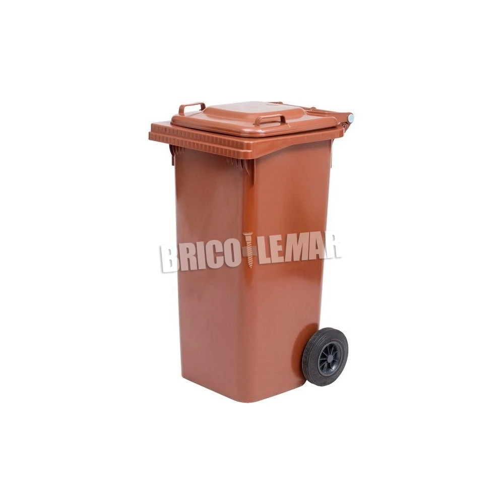 Contenedor 120 Litros Con Tapa Ruedas Marrón 55x50x94cm CV124 Maiol 3 Contenedor 120 Litros Con Tapa Ruedas Marrón 55x50x94cm CV124 Maiol