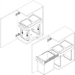 Contenedor De Reciclaje De 20L Para Cocina Fijación Inferior Extracción Manual Acero Y Plástico Gris Antracita Emuca 13 Contenedor De Reciclaje De 20L Para Cocina Fijación Inferior Extracción Manual Acero Y Plástico Gris Antracita Emuca -Brico Lemar Comercio contenedor de reciclaje de 20l para cocina fijacion inferior extraccion manual acero y plastico gris antracita emuca 5